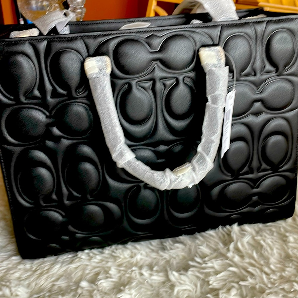 Large Coach Maggie (embossed) tote (NEW)